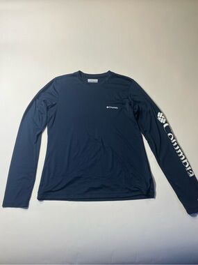 Columbia Women’s Long-Sleeve Tee - Navy with White Logo